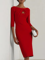 Faux-Twinset Dress
