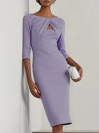 Faux-Twinset Dress