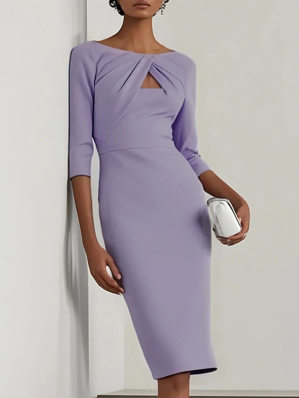 Faux-Twinset Dress