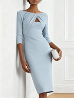 Faux-Twinset Dress
