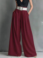 High-Waisted Wide-Leg Pants