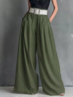 High-Waisted Wide-Leg Pants