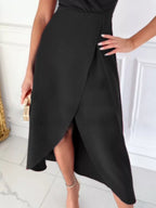 Ruffle Sleeve Wrap Midi Dress