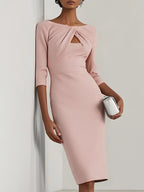 Faux-Twinset Dress