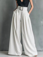 High-Waisted Wide-Leg Pants