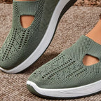 Round Toe Mesh Slip-Ons